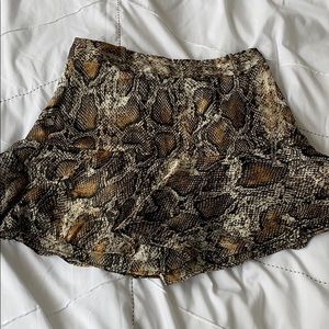 Snakeskin skirt